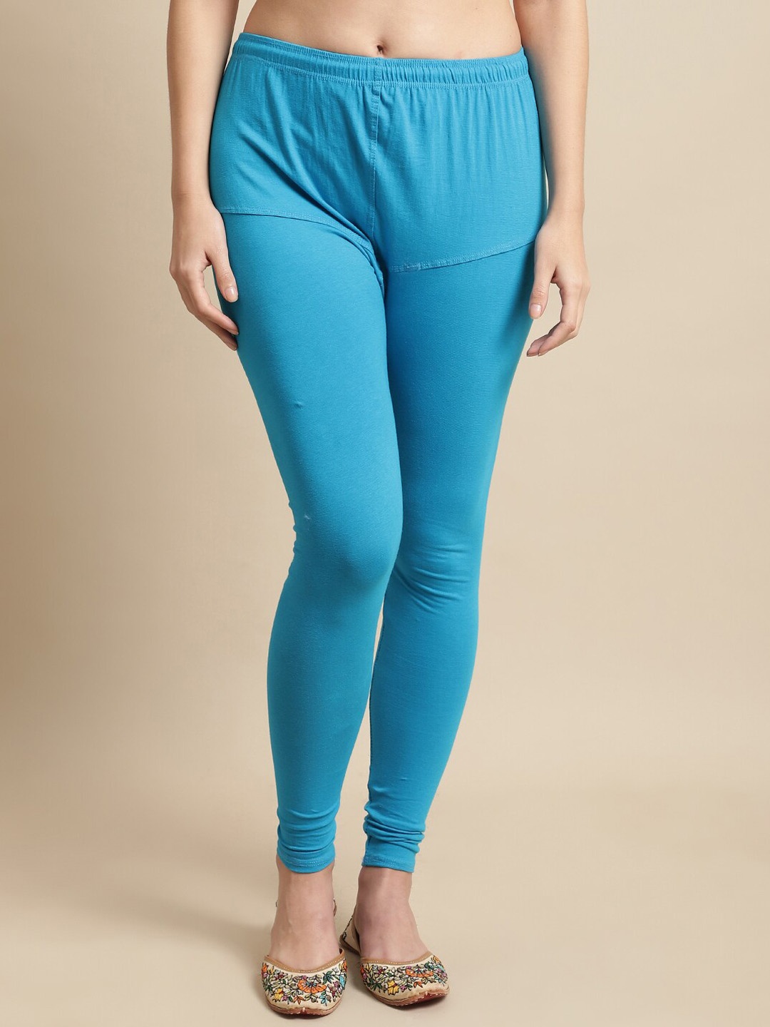 

KEX Women Churidar Length Leggings, Blue