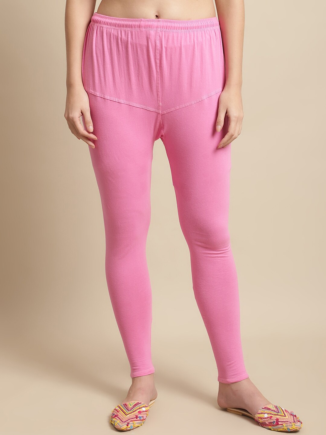 

KEX Women Churidar Length Leggings, Pink