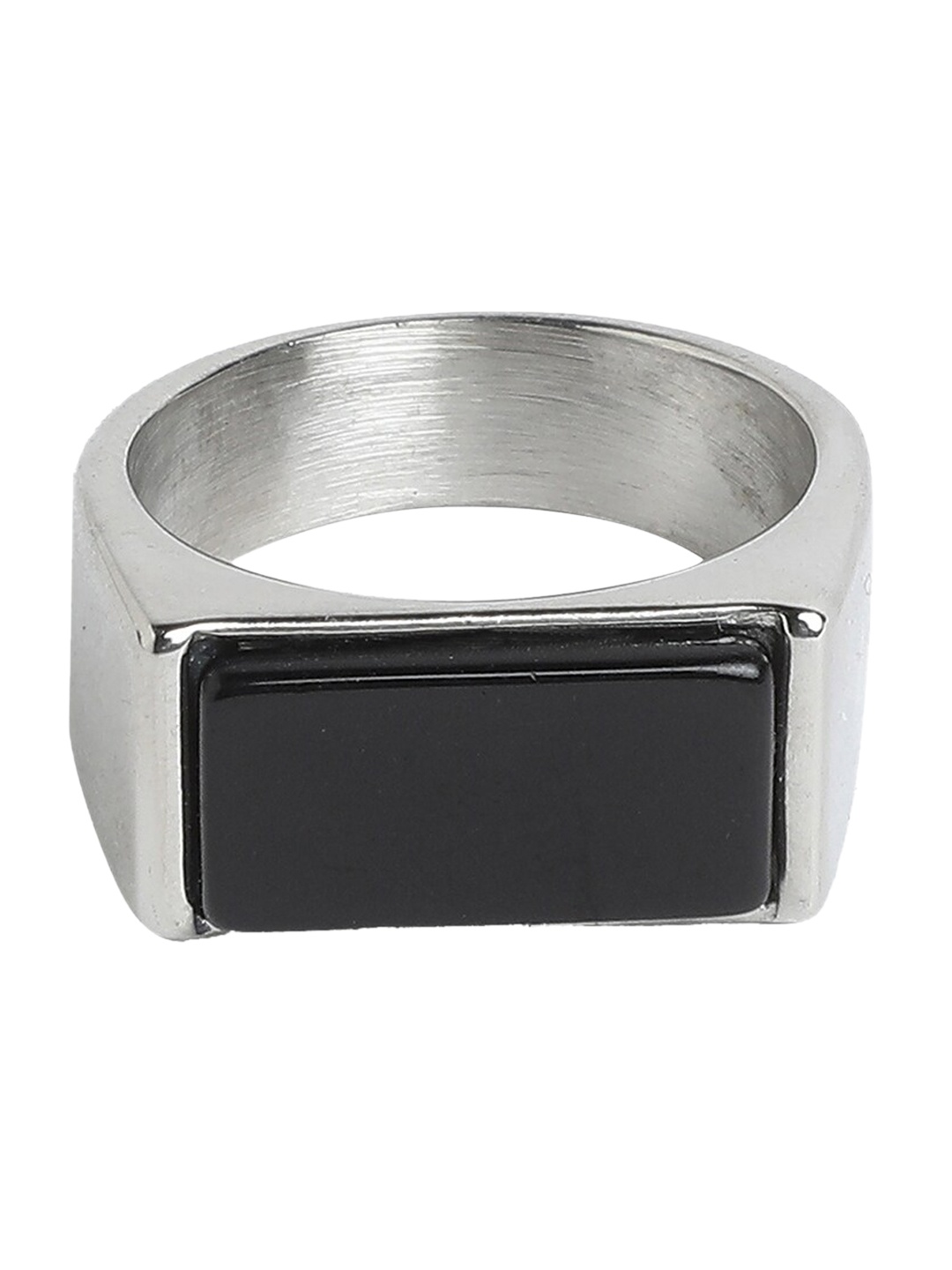 

ALDO Stainless Steel Stone Studded Finger Ring, Silver