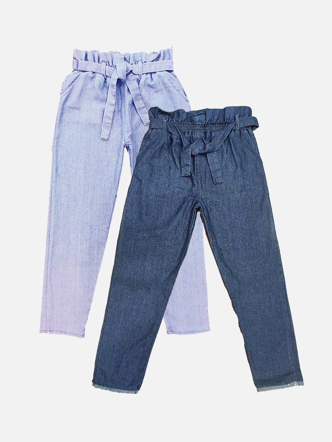 

PINVE Girls Pack of 2 Comfort Stretchable Jeans, Blue
