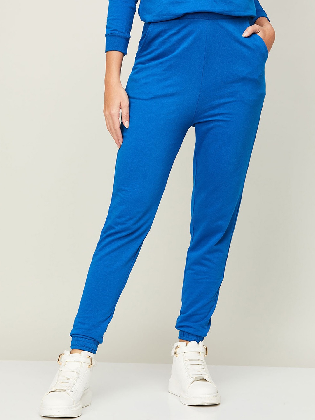 

Ginger by Lifestyle Women Regular Trousers, Blue