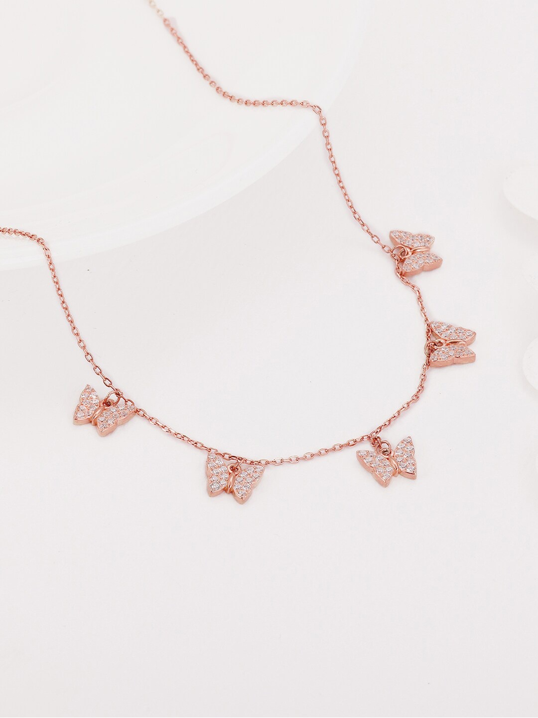 

GIVA Sterling Silver Rose Gold-Plated Necklace