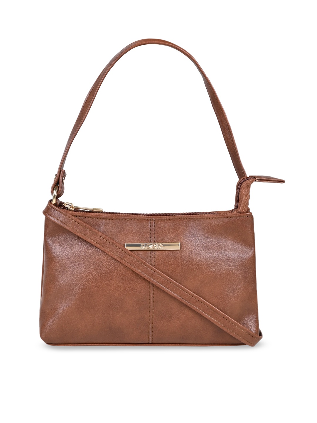 

Rocia PU Structured Shoulder Bag, Brown