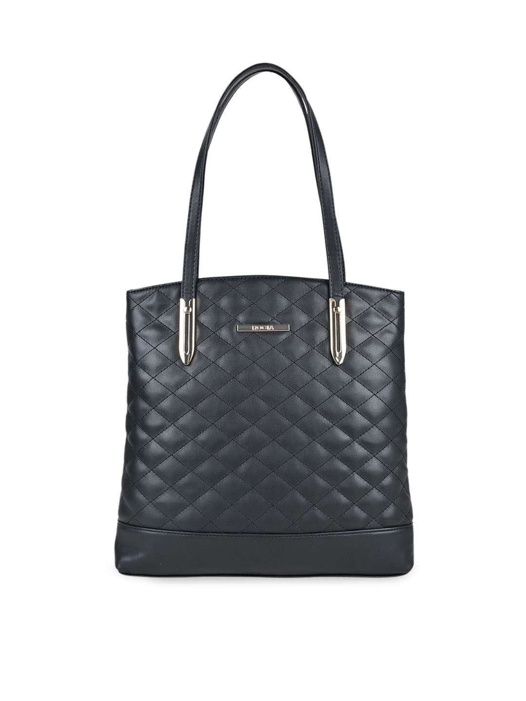 

Rocia PU Structured Shoulder Bag with Quilted, Black