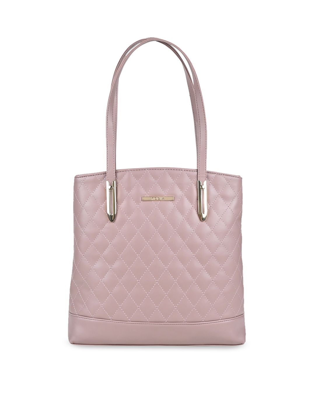 

Rocia Shopper Shoulder Bag with Quilted, Peach