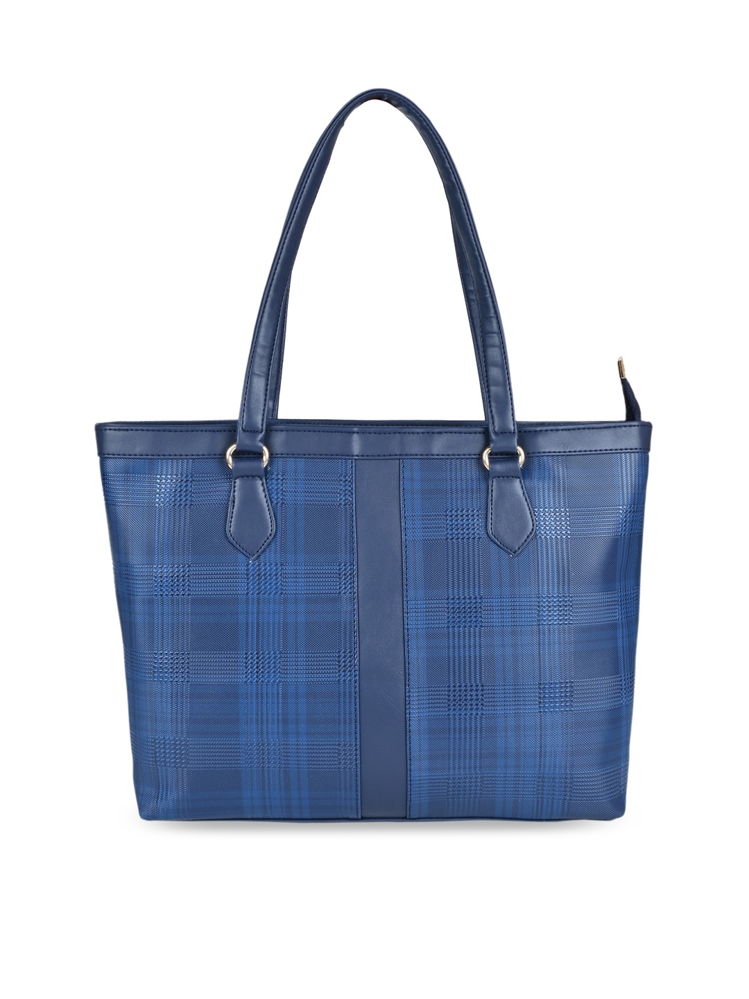 

Rocia Textured Structured Shoulder Bag, Blue