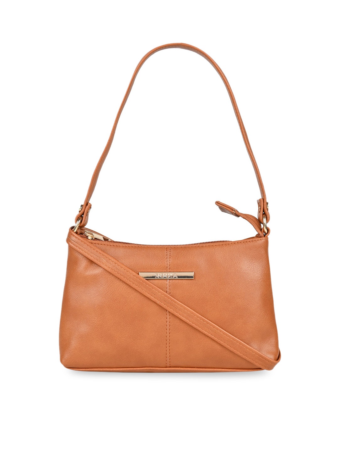 

Rocia PU Structured Hobo Bag, Tan