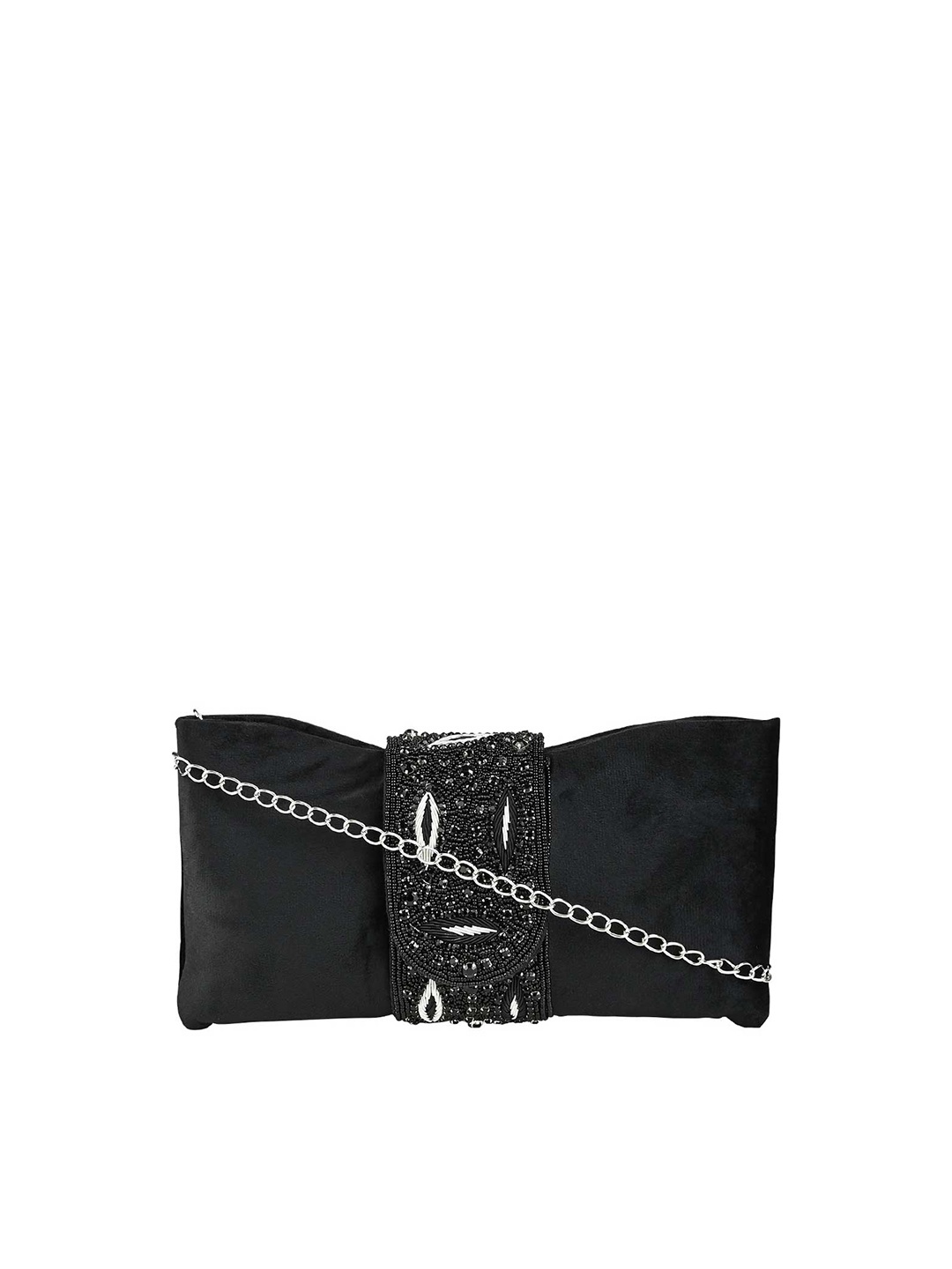 

Rocia Embellished Purse Clutch, Black