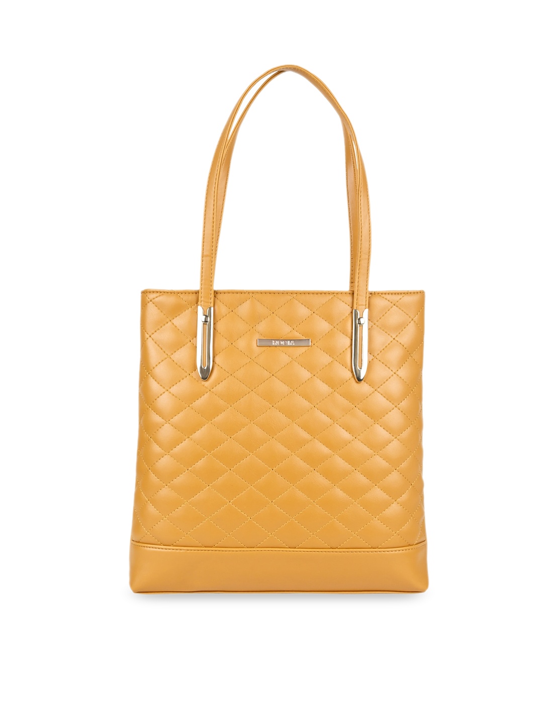 

Rocia Textured Structured Shoulder Bag with Quilted, Yellow