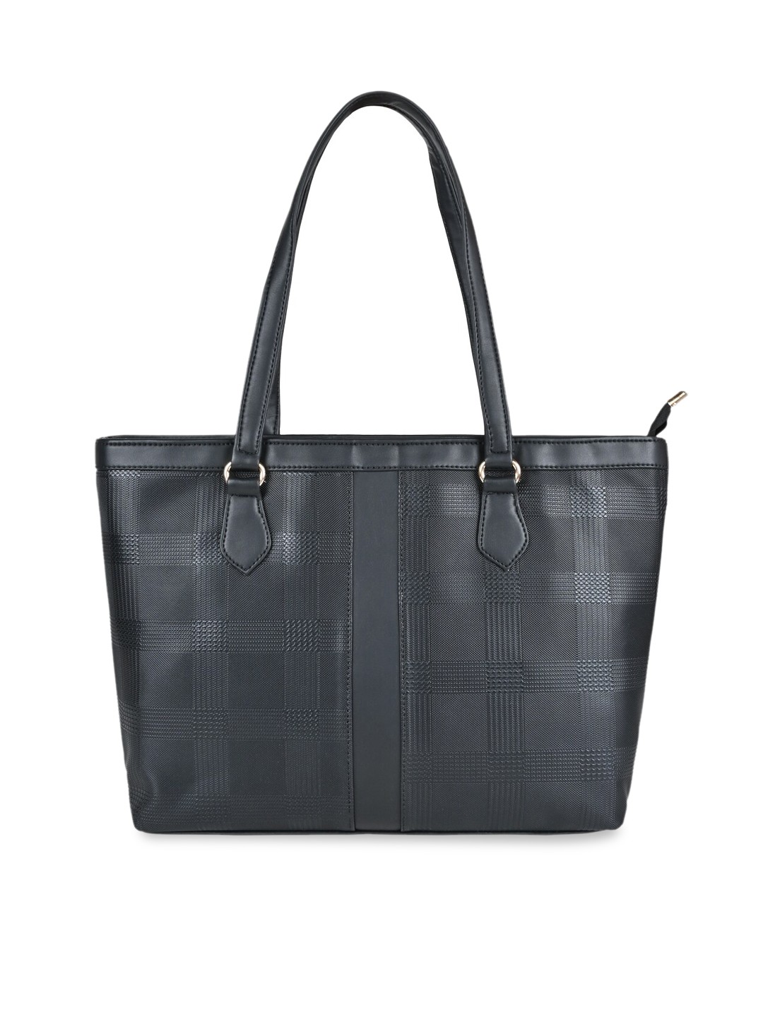 

Rocia Textured PU Structured Shoulder Bag, Black