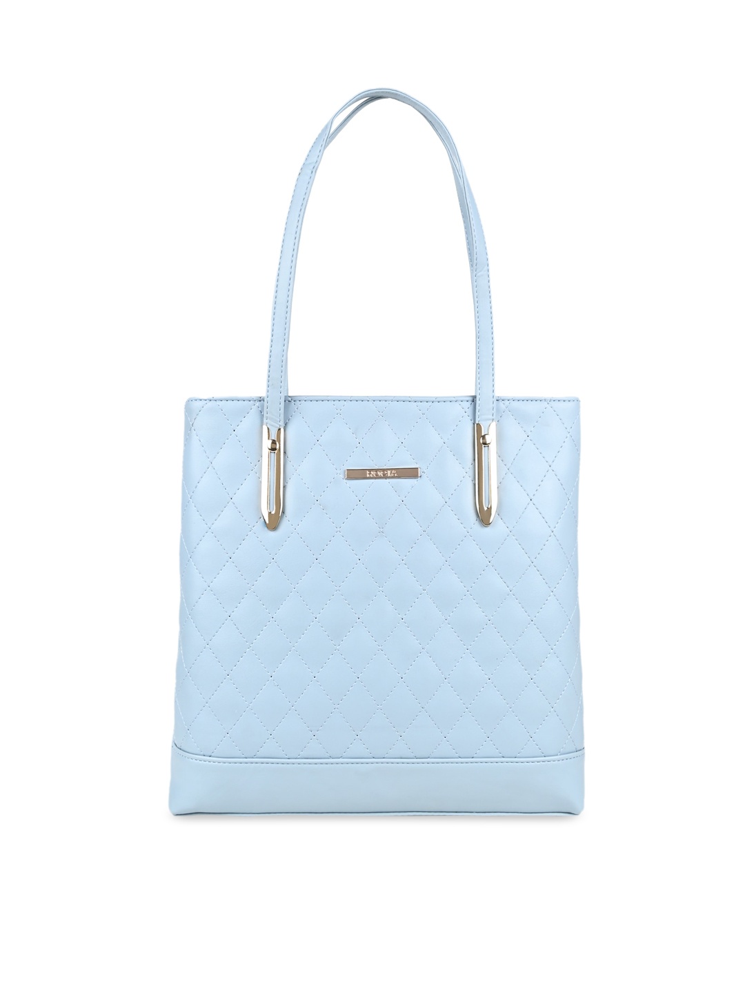 

Rocia Textured PU Structured Handheld Bag with Quilted, Blue