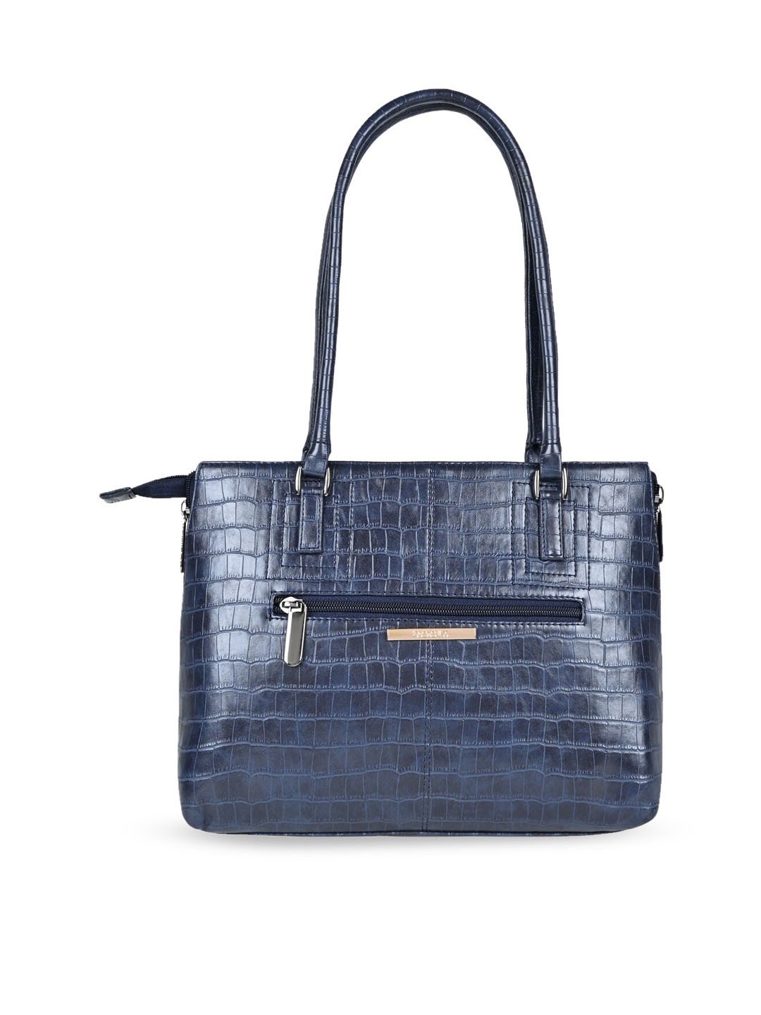 

Rocia Textured Structured Shoulder Bag, Blue