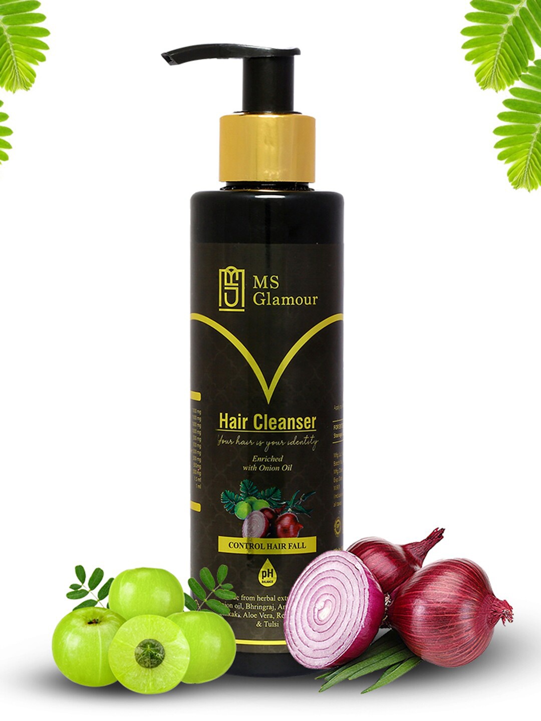 

MS Glamour Daily Herbal Hairfall & Damage Control Onion Shampoo 100 ml, Black