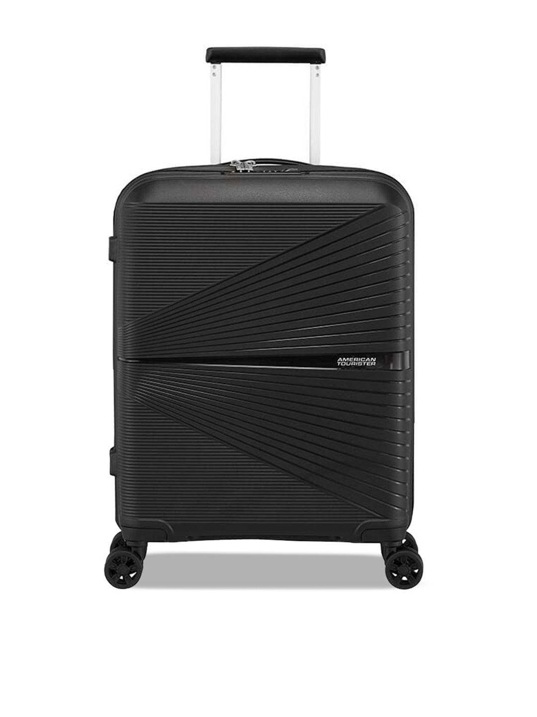 

AMERICAN TOURISTER Textured Hard-Sided Cabin Trolley Suitcase, Black