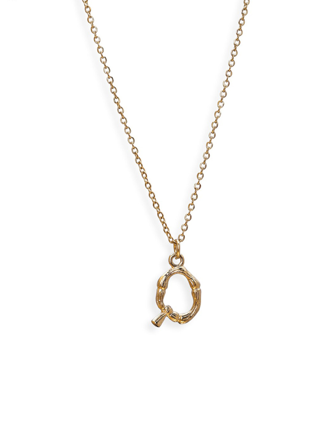 

PALMONAS Gold-Plated Bamboo Style Necklace