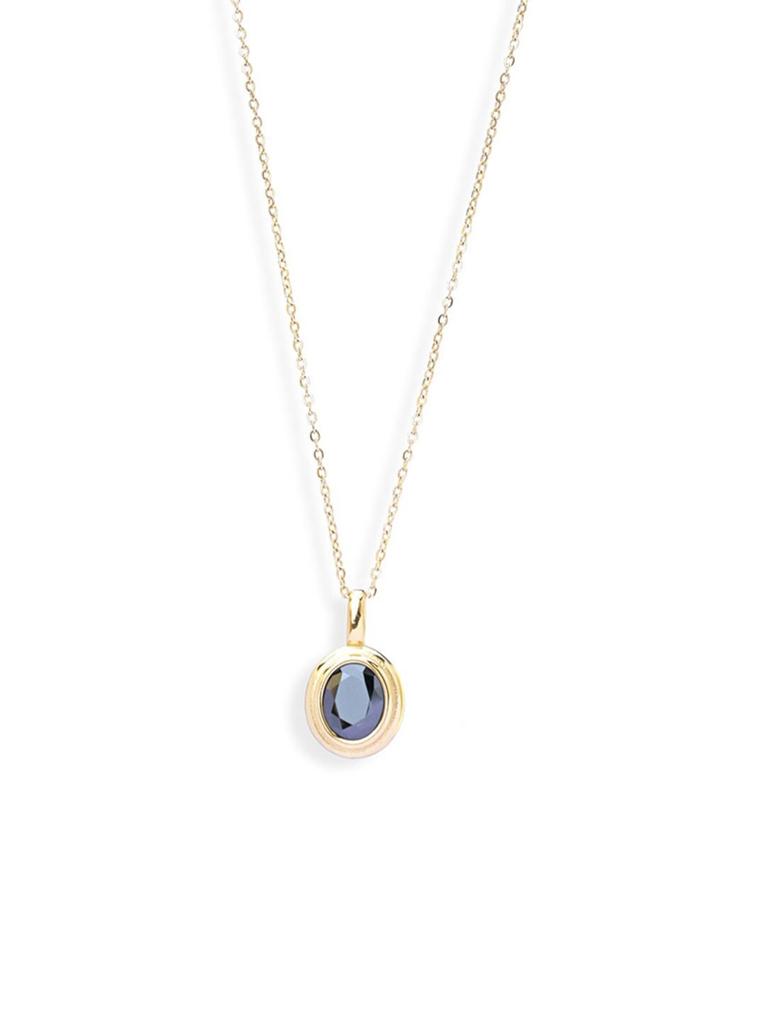 

PALMONAS Gold-Plated Emerald Necklace, Blue
