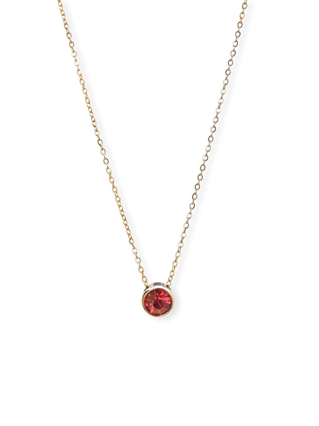 

PALMONAS 18k Gold Plated January Birthstone Chain