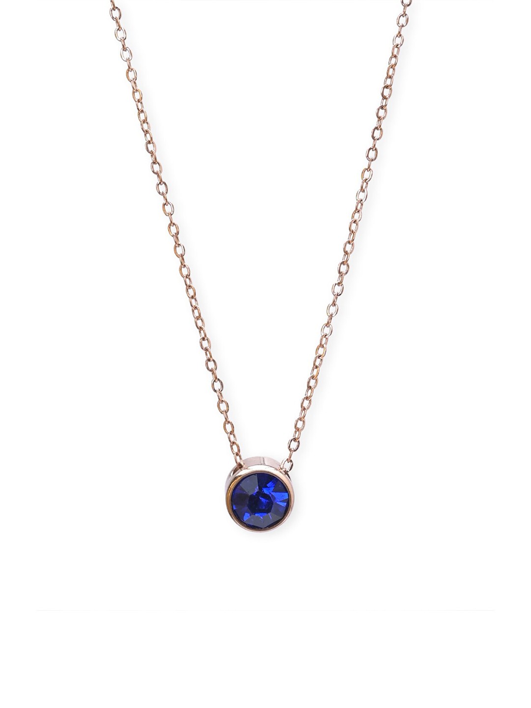 

PALMONAS 18k Rose Gold Plated September Birthstone Chain