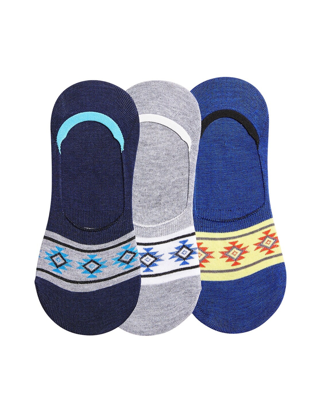 

SECRETS BY ZEROKAATA Unisex Pack Of 3 Shoe Liners, Assorted