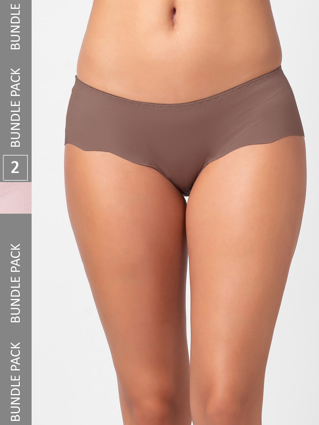 

FashionRack Women Pack Of 2 Assorted Cotton Hipster Briefs