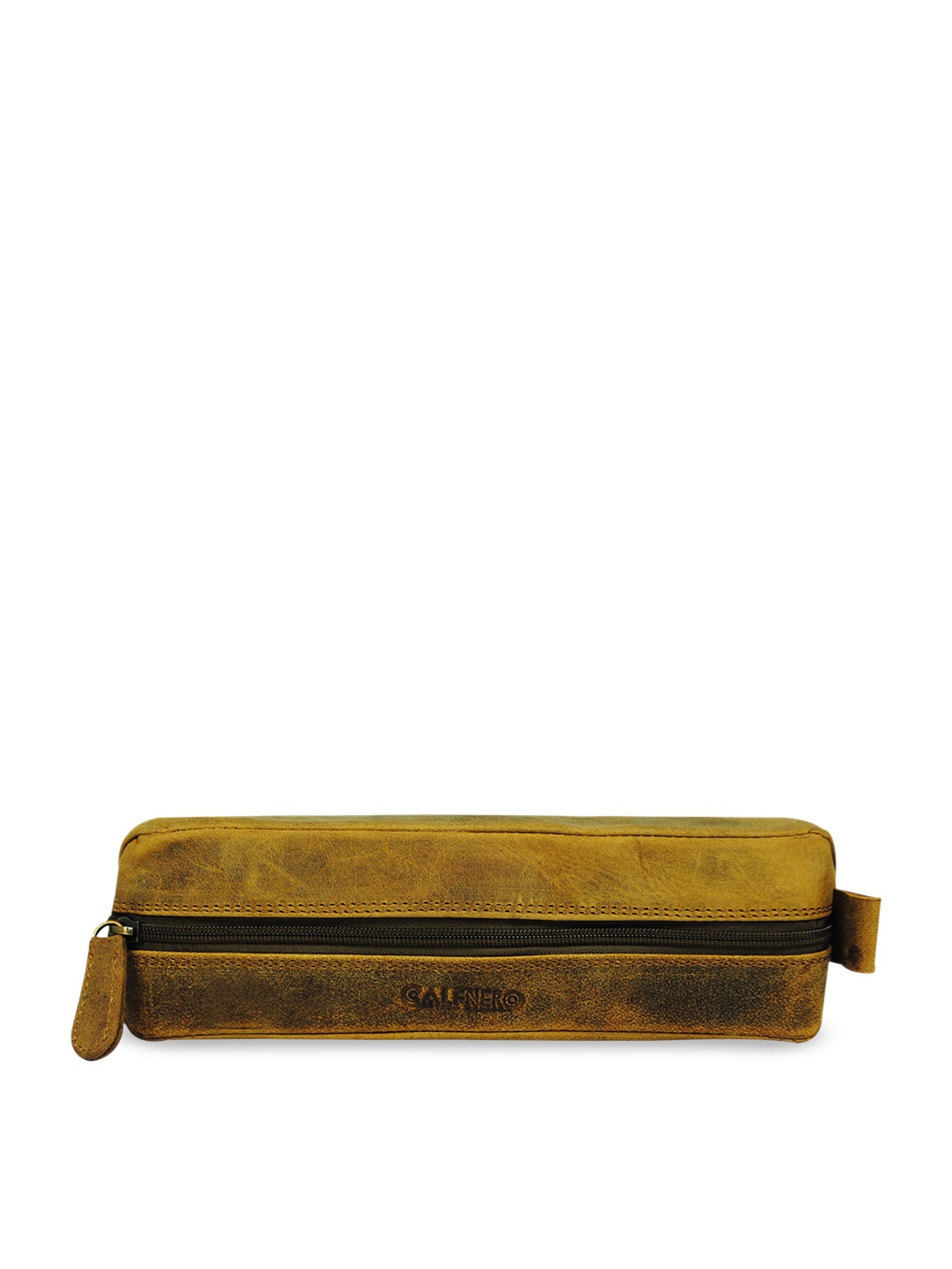 

CALFNERO Genuine Leather Pen Case, Brown