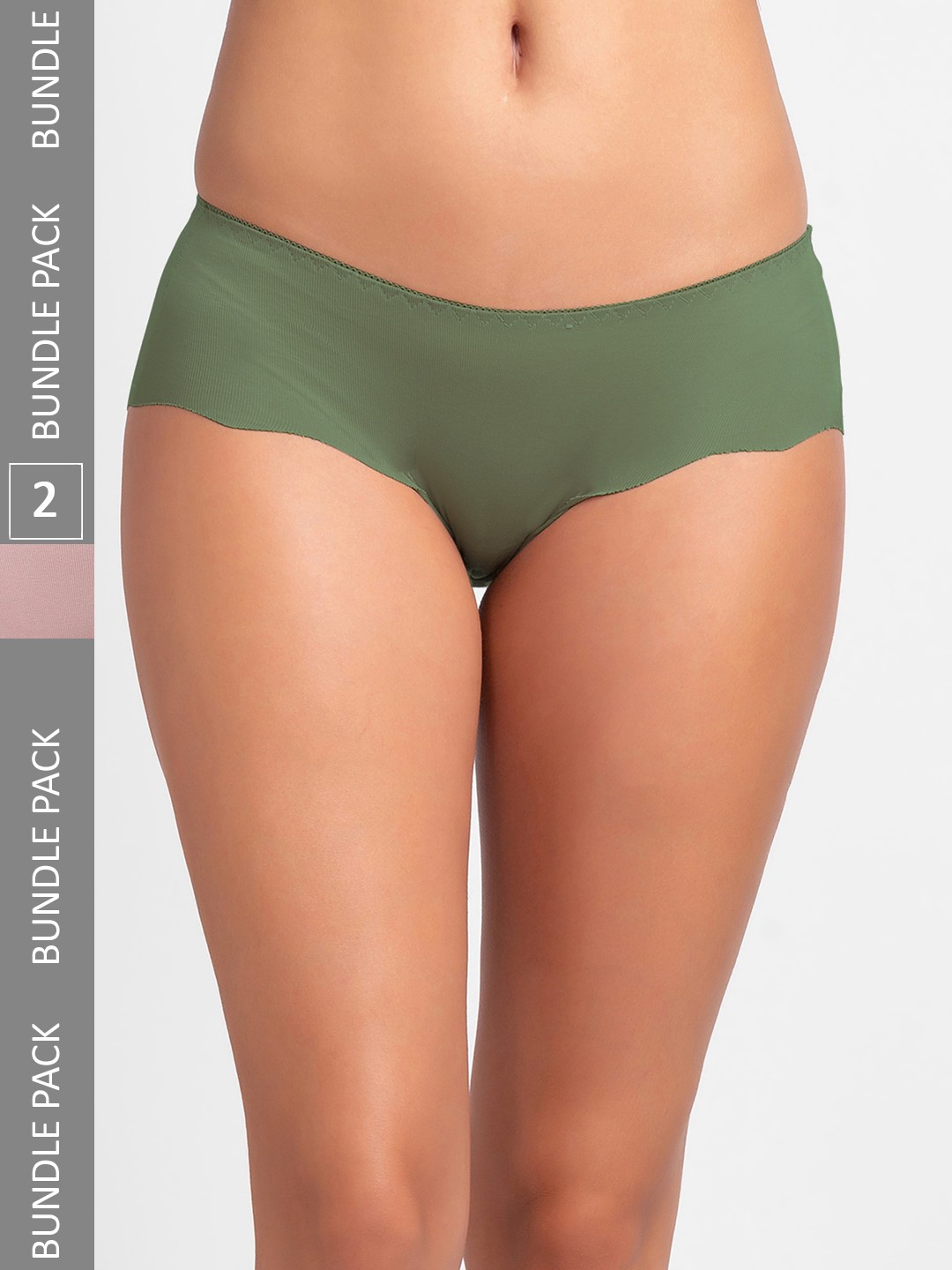 

FashionRack Women Pack Of 2 Assorted Cotton Hipster Briefs