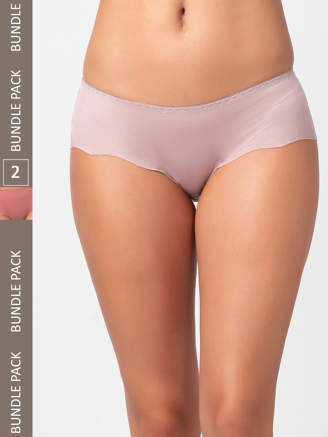 

FashionRack Women Pack Of 2 Assorted Seamless Hipster Briefs