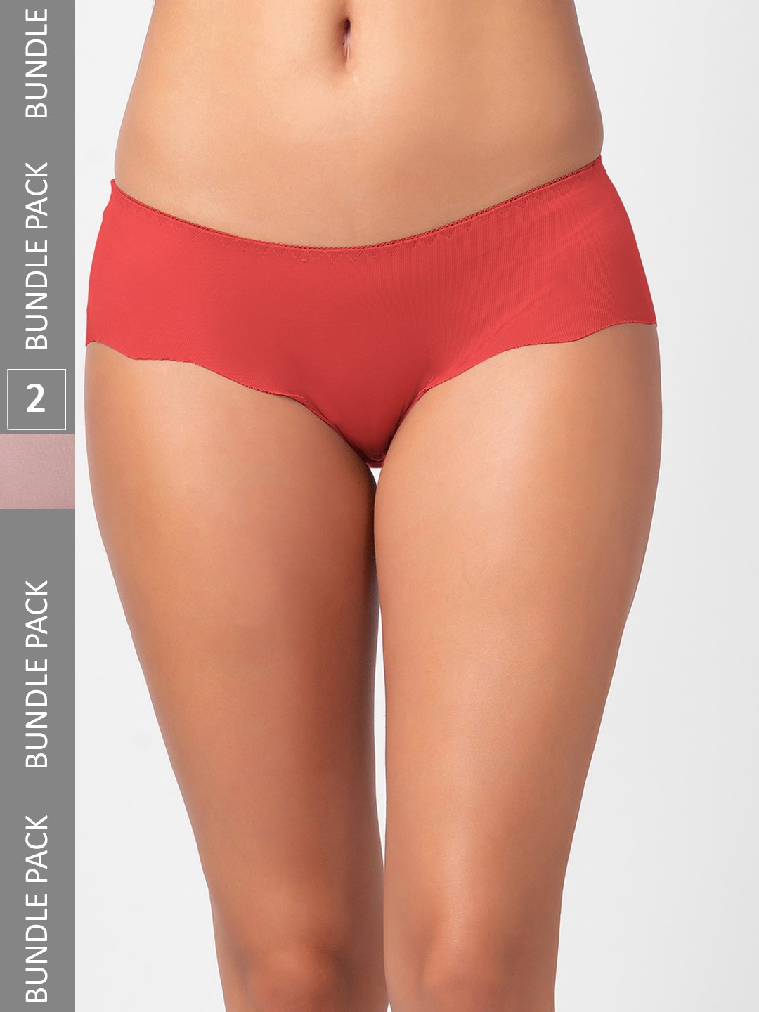 

FashionRack Women Pack Of 2 Assorted Cotton Hipster Briefs