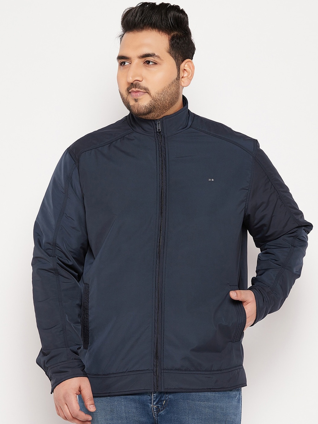 

Okane Men Plus Size Lightweight Padded Jacket, Navy blue