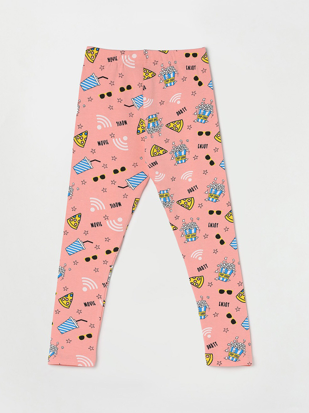 

Fame Forever by Lifestyle Girls Printed Leggings, Peach