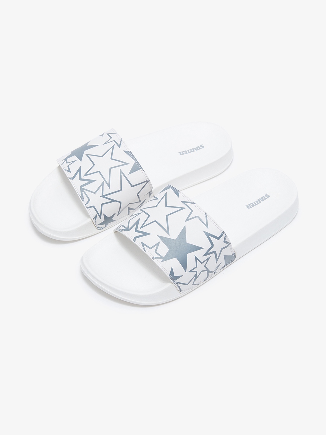 

STARTER Men Printed Slip-On Sliders, White