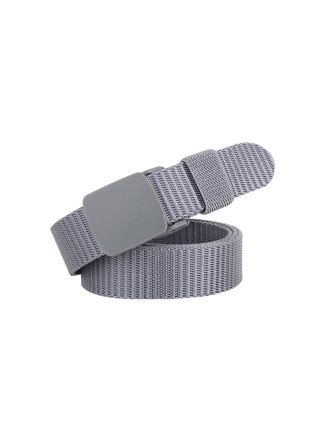 

HENEDA Women Slider Buckle Textured Belt, Grey