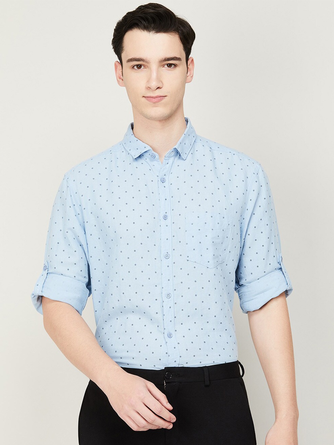 

CODE by Lifestyle Men Printed Casual Shirt, Blue