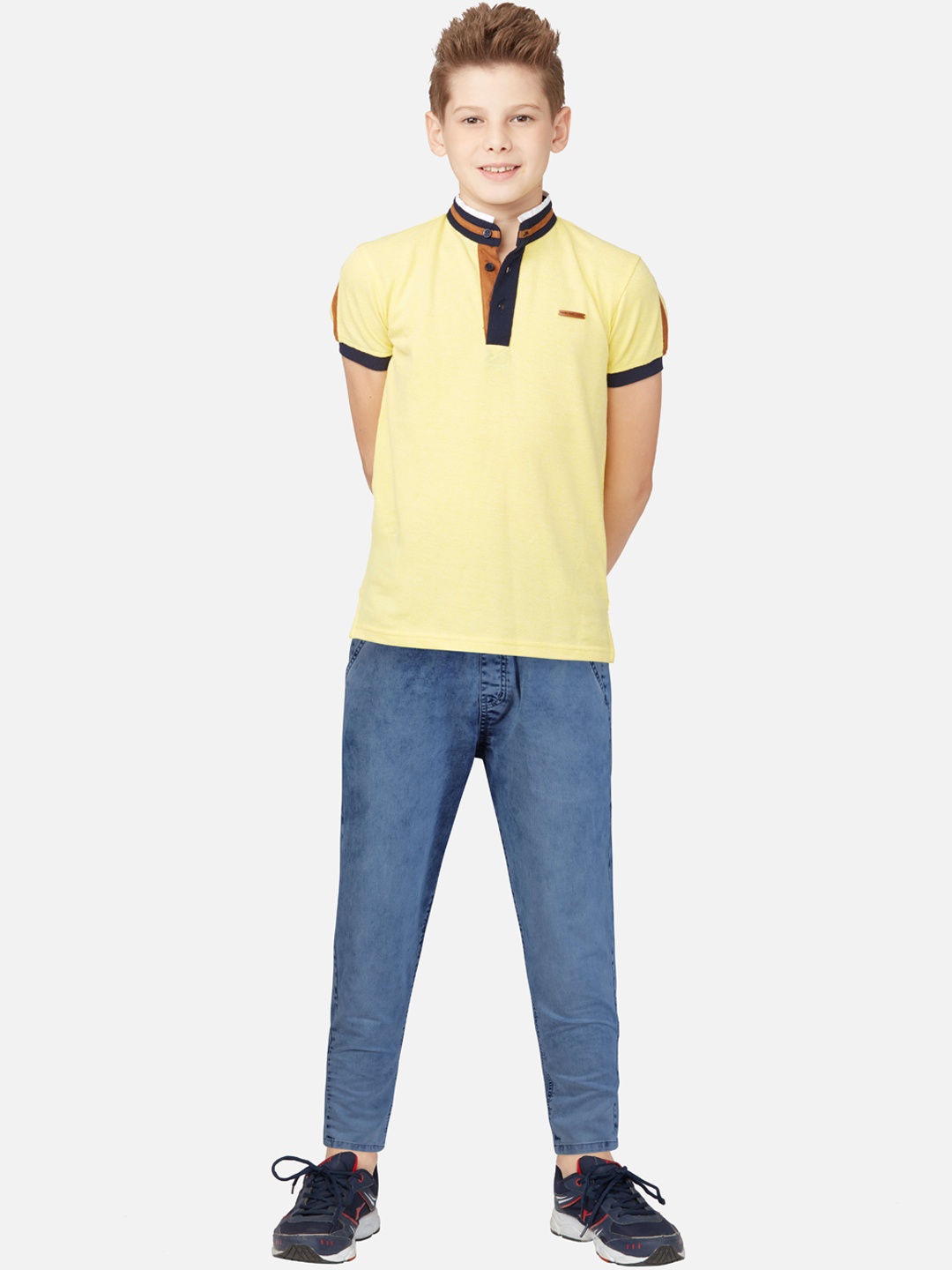 

Gini and Jony Boys Cotton Heavy Fade Jeans, Blue
