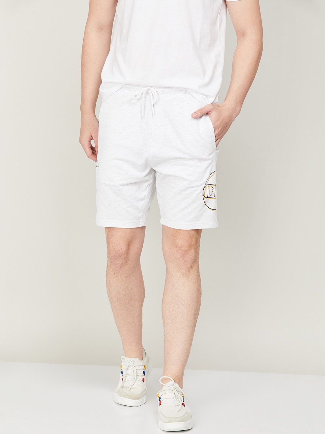 

Kappa Men Outdoor Regular Fit Cotton Shorts, Grey
