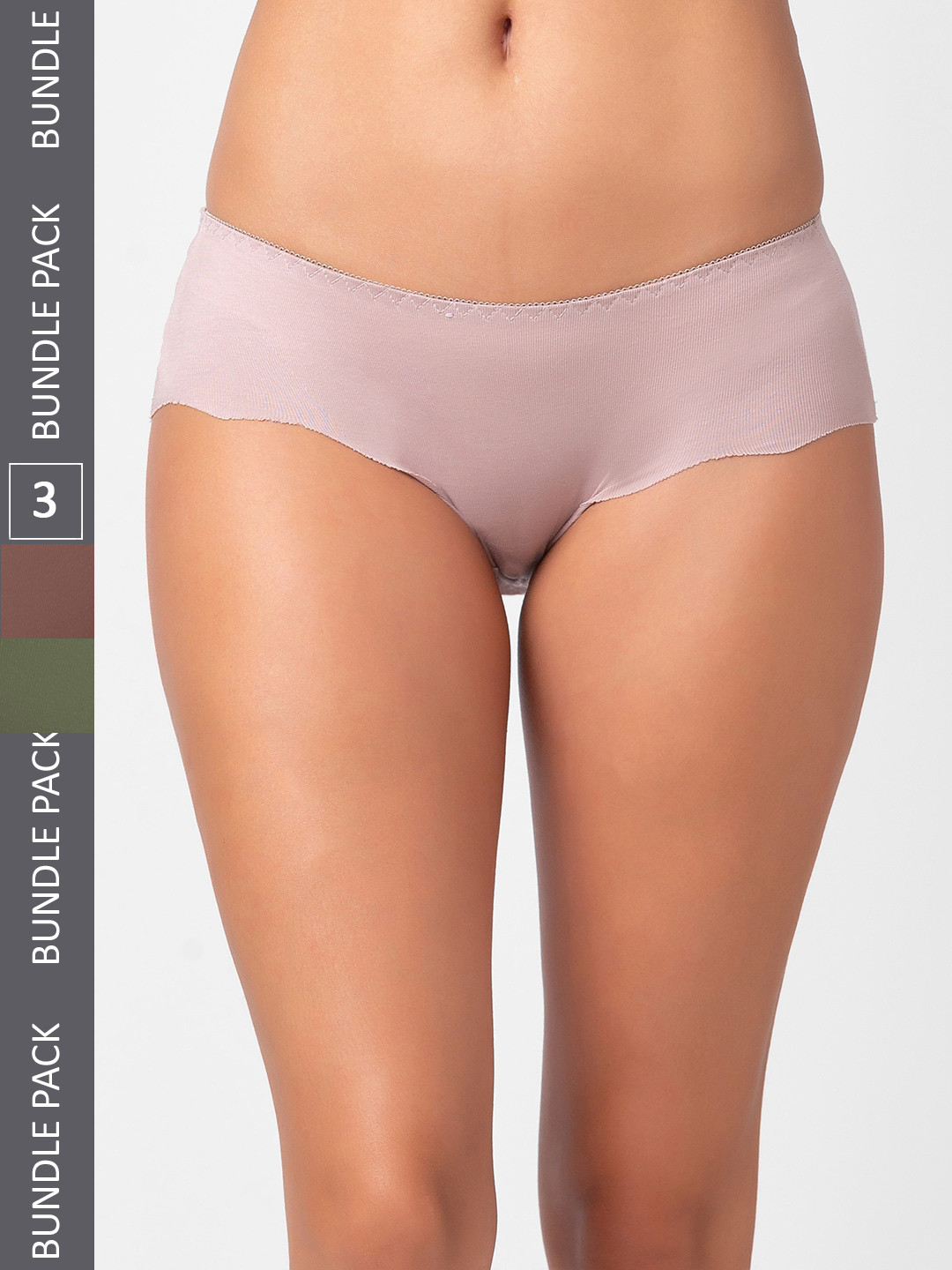 

FashionRack Women Pack of 3 Assorted Hipster Cotton Briefs