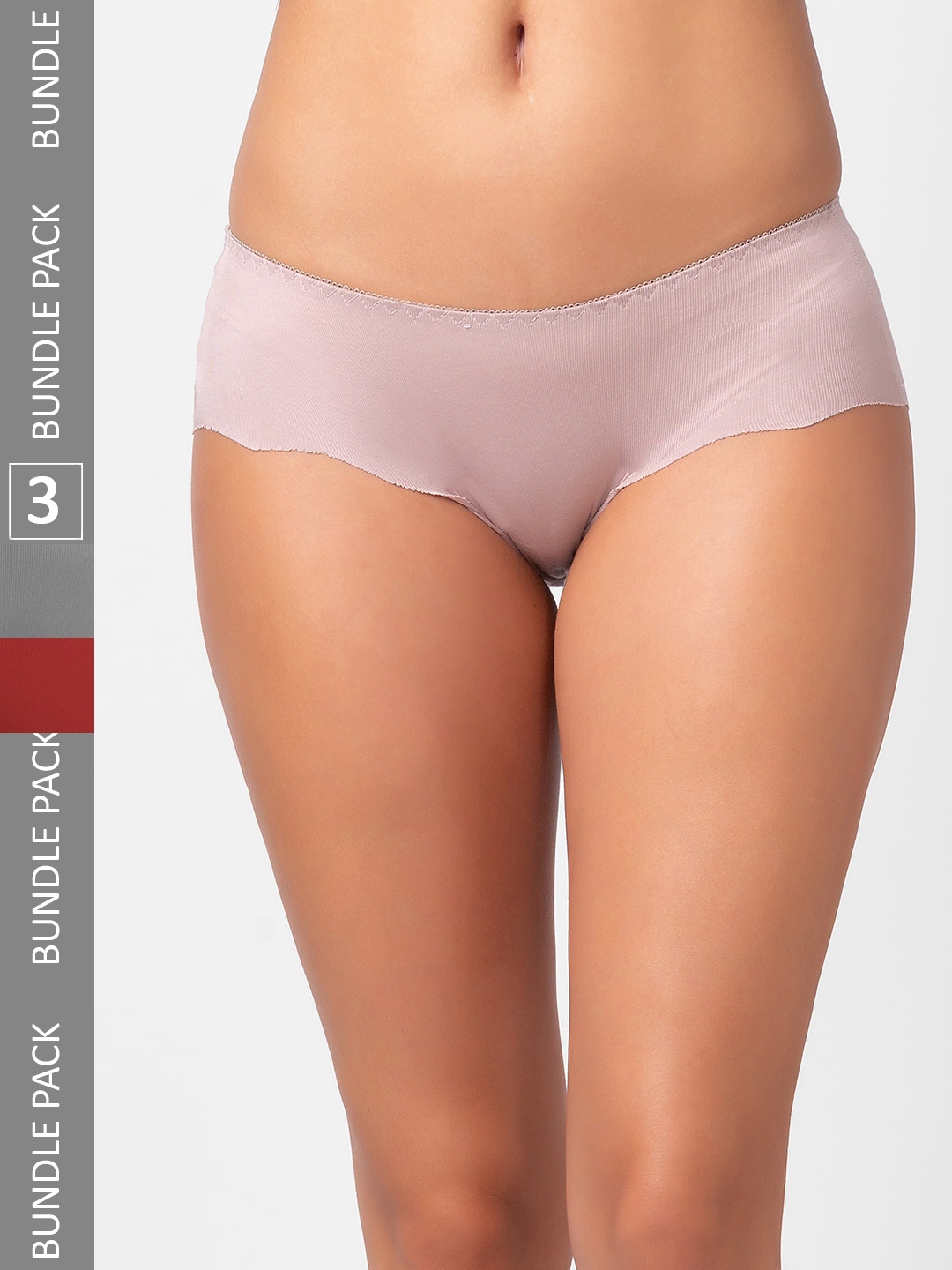 

FashionRack Women Pack Of 3 Assorted Hipster Cotton Briefs