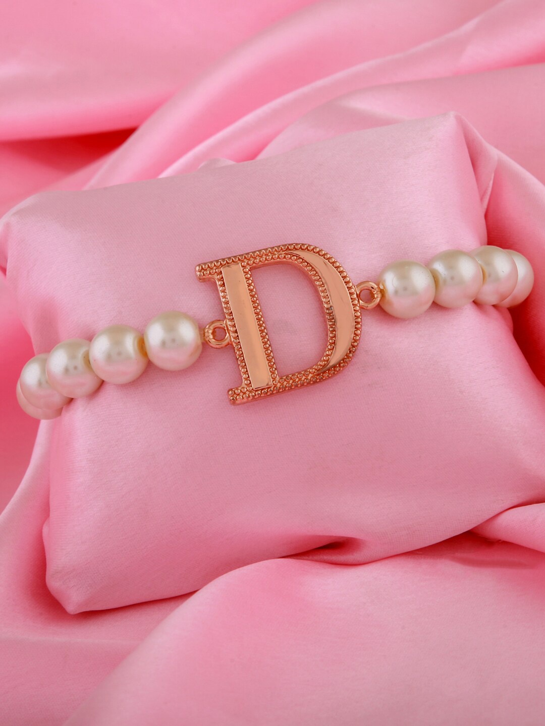 

Estele Women Rose Gold-Plated Pearls Bracelet