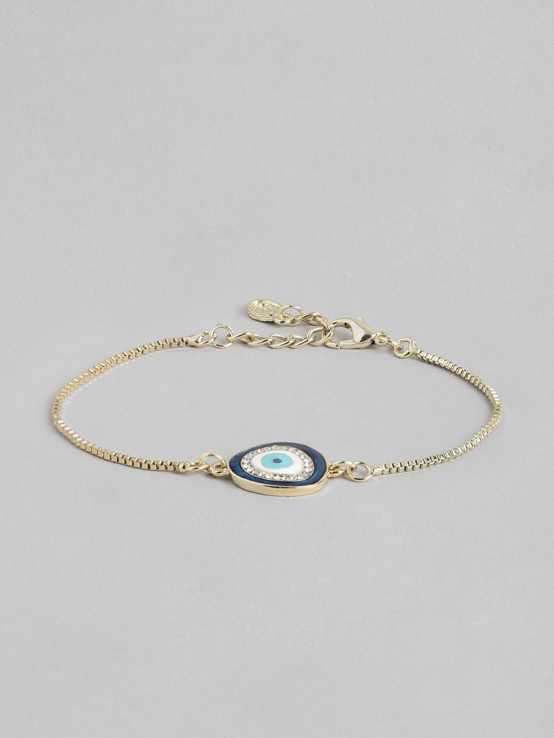 

Estele Women Crystals Gold-Plated Charm Bracelet