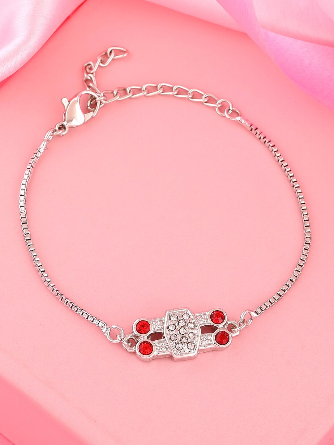 

Estele Women Silver-Plated Charm Bracelet
