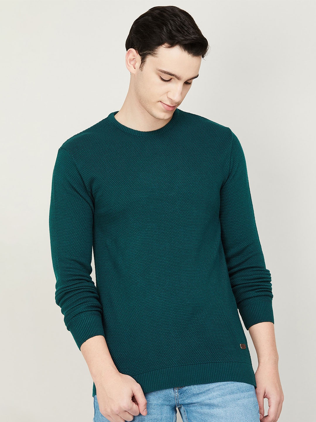 

Fame Forever by Lifestyle Men Round Neck Cotton Pullover Sweatshirt, Blue