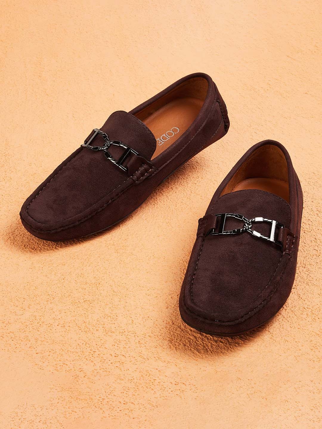 

CODE by Lifestyle Men Men Buckle Detail Loafers, Brown