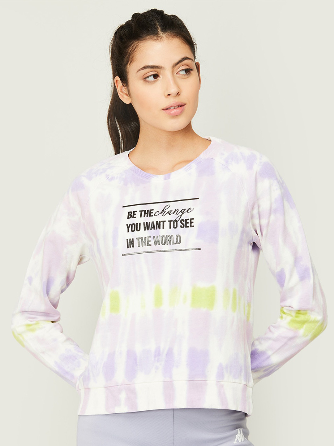 

Kappa Women Typography Pure Cotton Sweatshirt, Multi