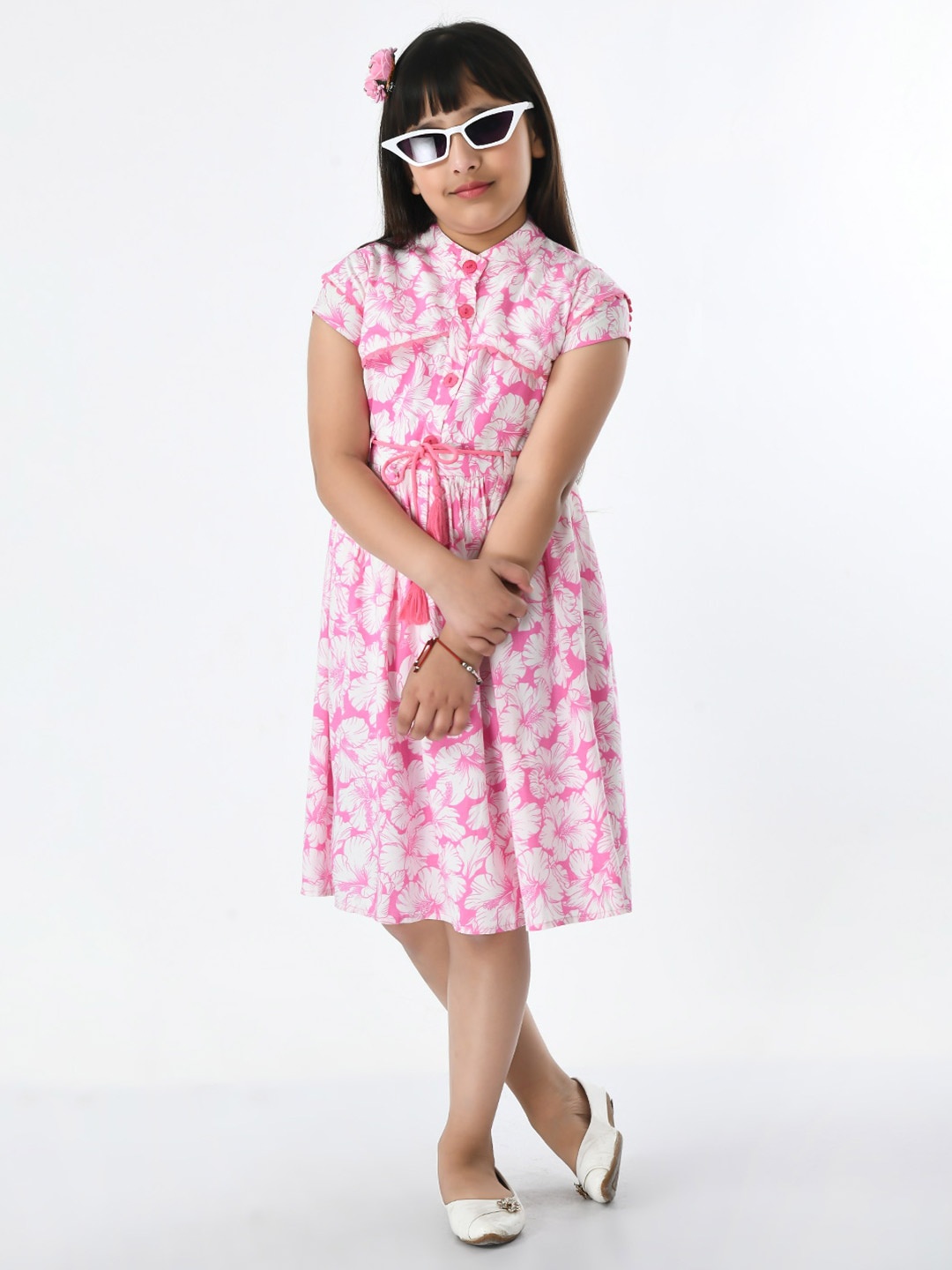 

Bella Moda Girls Floral Dress, Pink