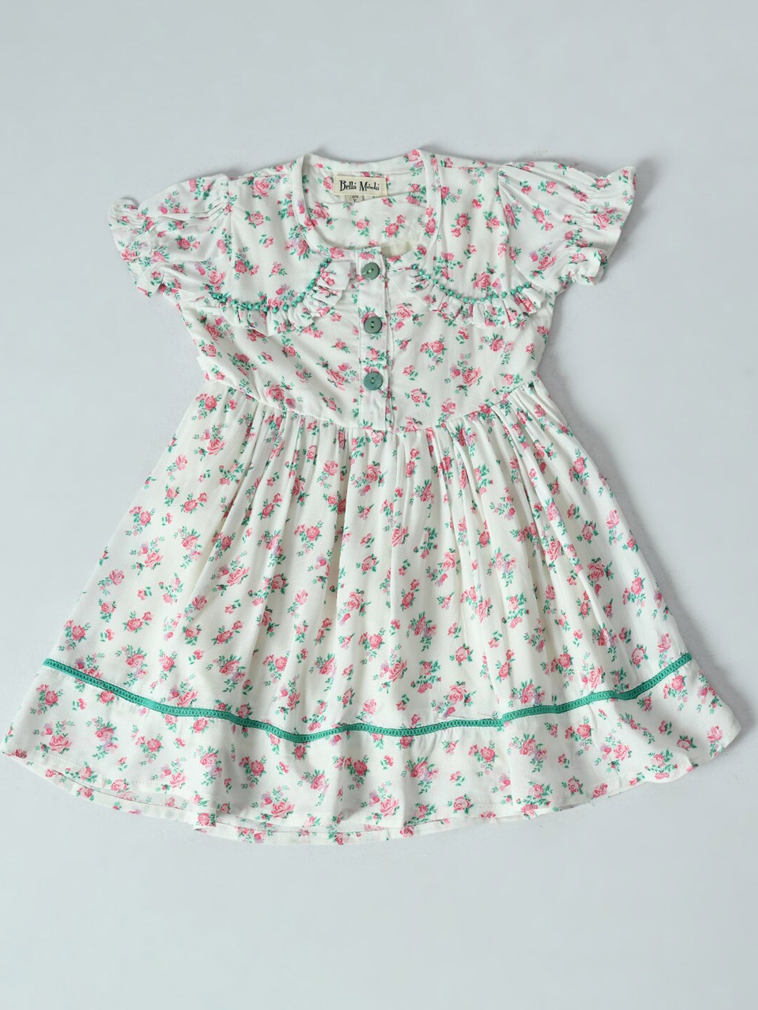 

Bella Moda Floral Cotton Dress, White