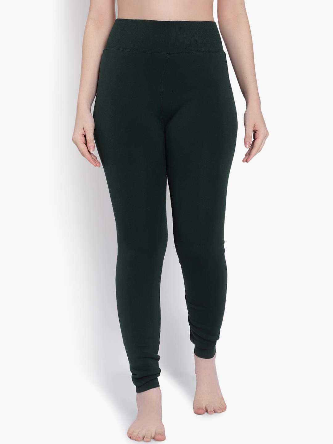 

BRACHY Women Ankle Length Thermal Leggings, Green