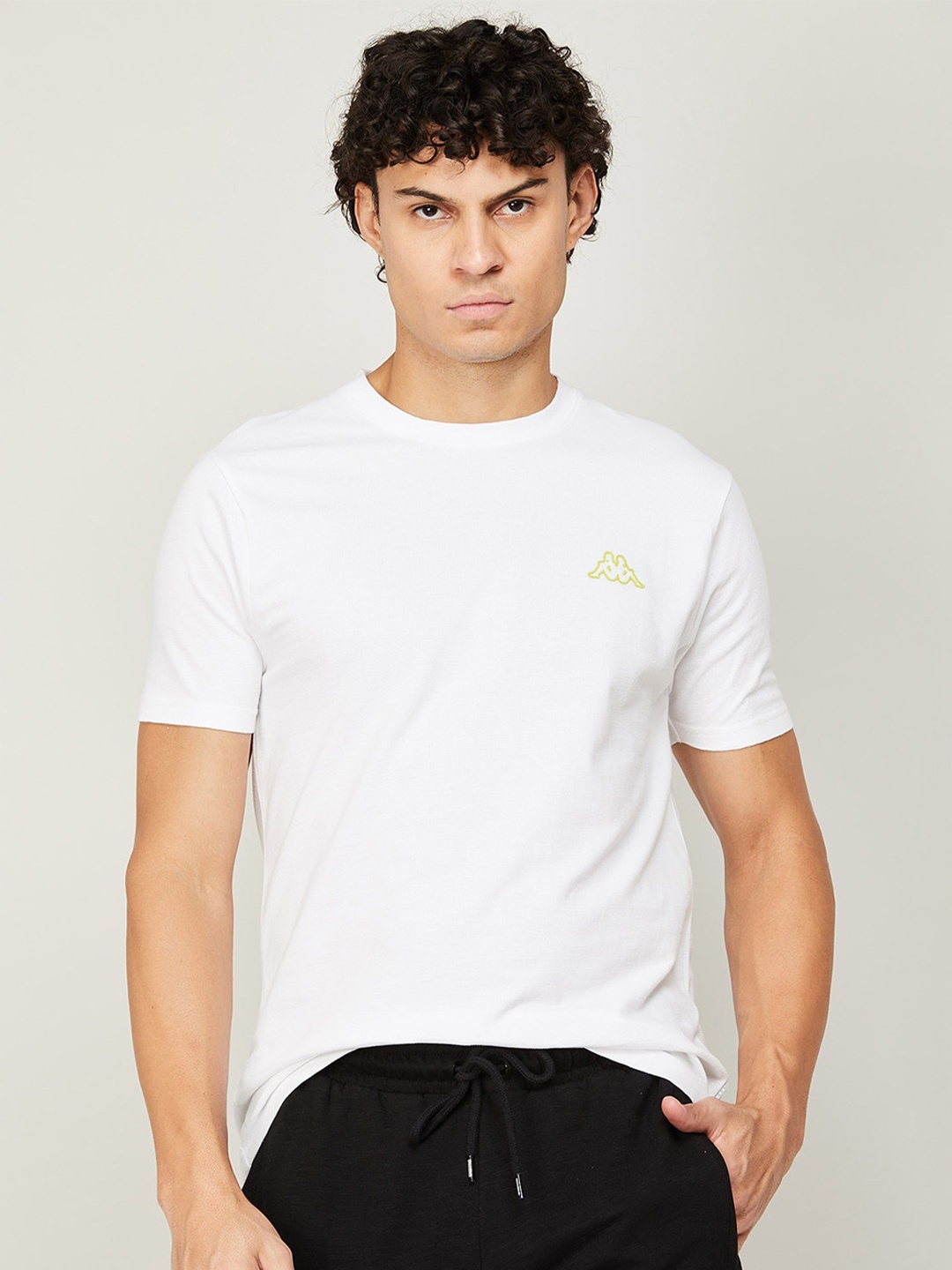 

Kappa Men Cotton T-shirt, White