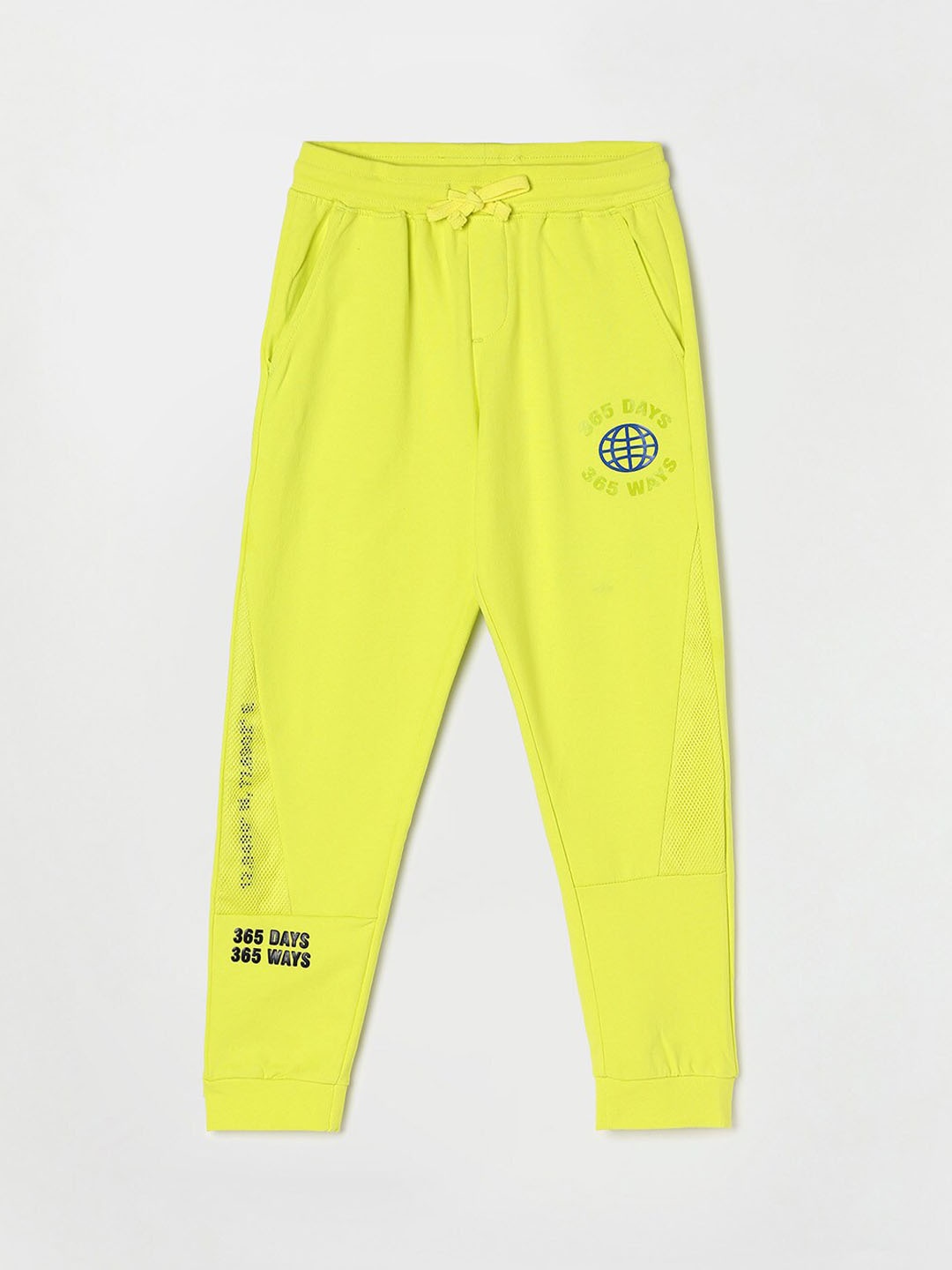 

Fame Forever by Lifestyle Boys Pure Cotton Slim-Fit Joggers, Green