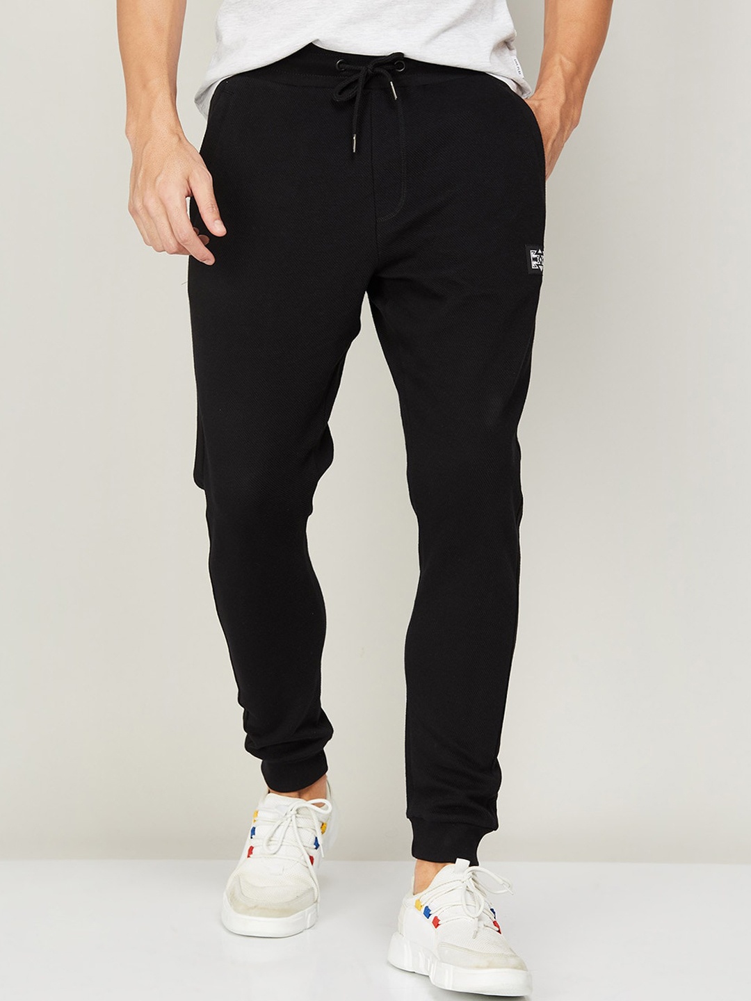 

Fame Forever by Lifestyle Men Cotton Slim-Fit Joggers, Black