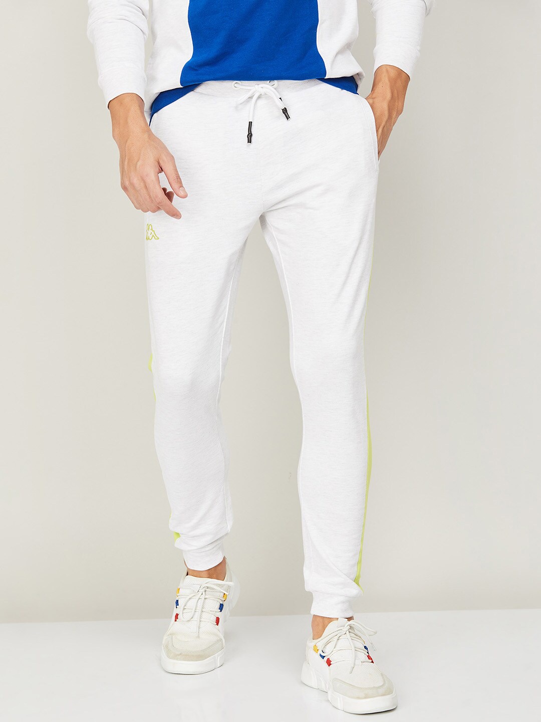 

Kappa Men Cotton Slim-Fit Joggers, Grey